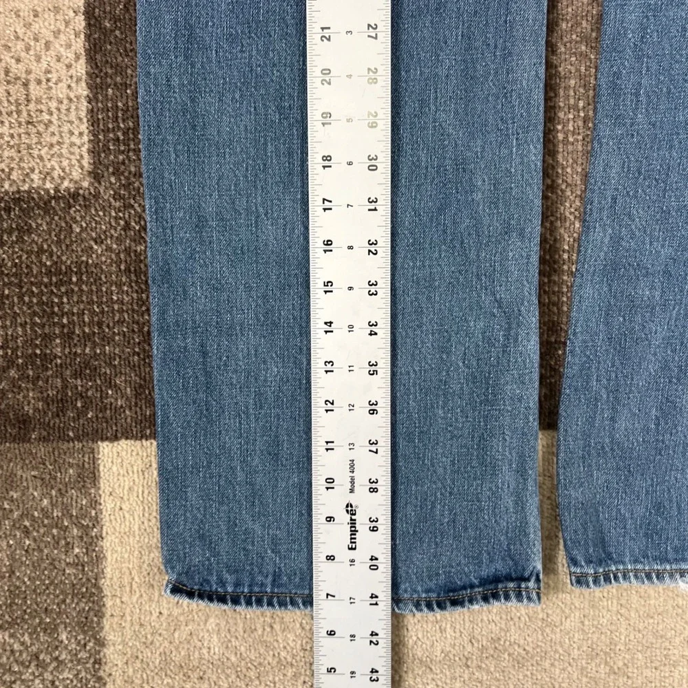 Calvin Klein‎ Jeans Mens 38X30 Bootcut Blue Denim Pants Boho Western Whiskering